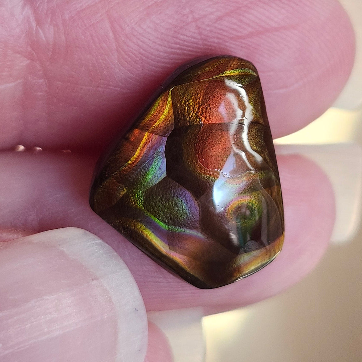 10.57ct Loose Fire Agate | Freeform Cabochon