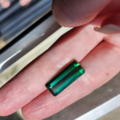 11.07ct Indicolite Tourmaline | Emerald Cut | AA Color