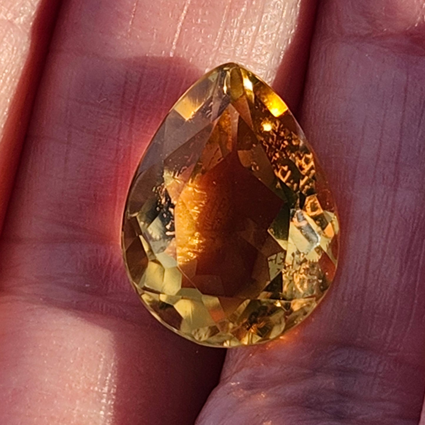 10.16ct Citrine | Pear Shape Cut
