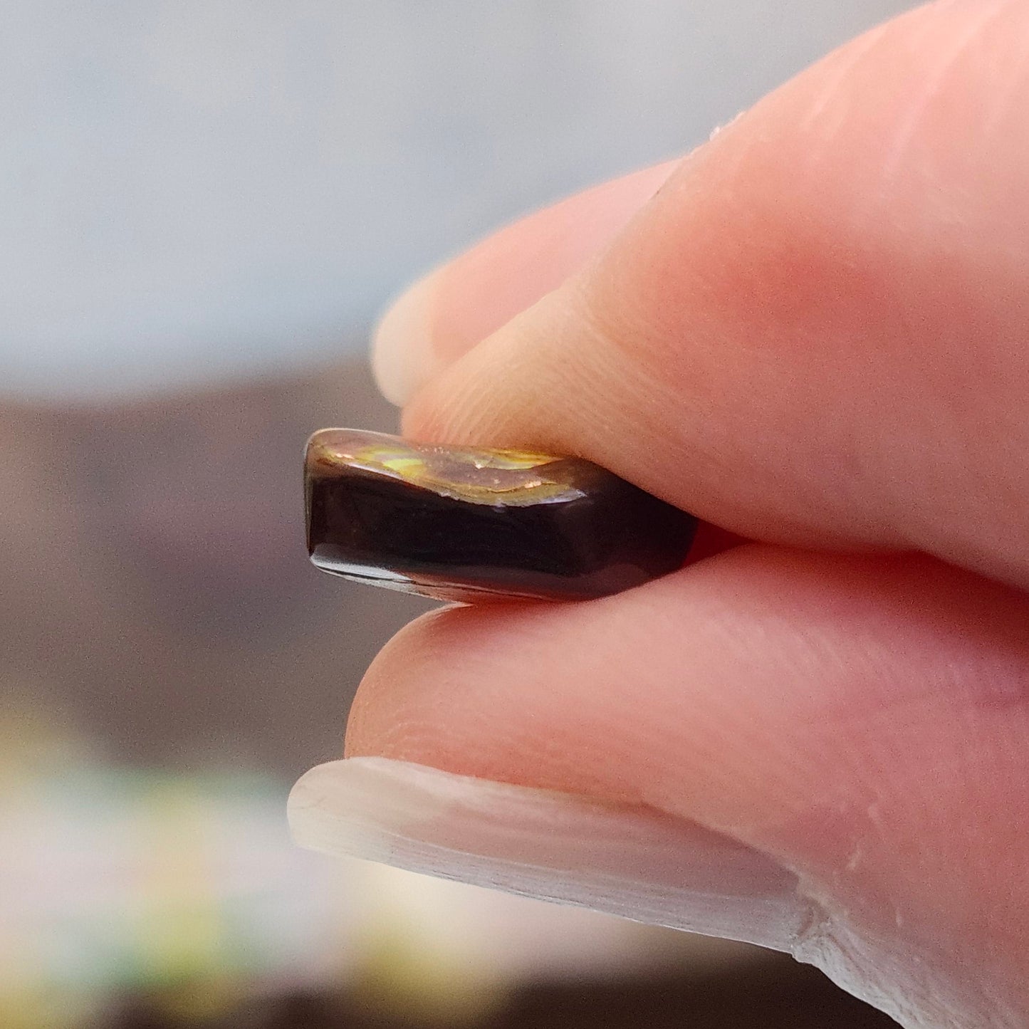 2.87ct Loose Fire Agate | Freeform Cabochon