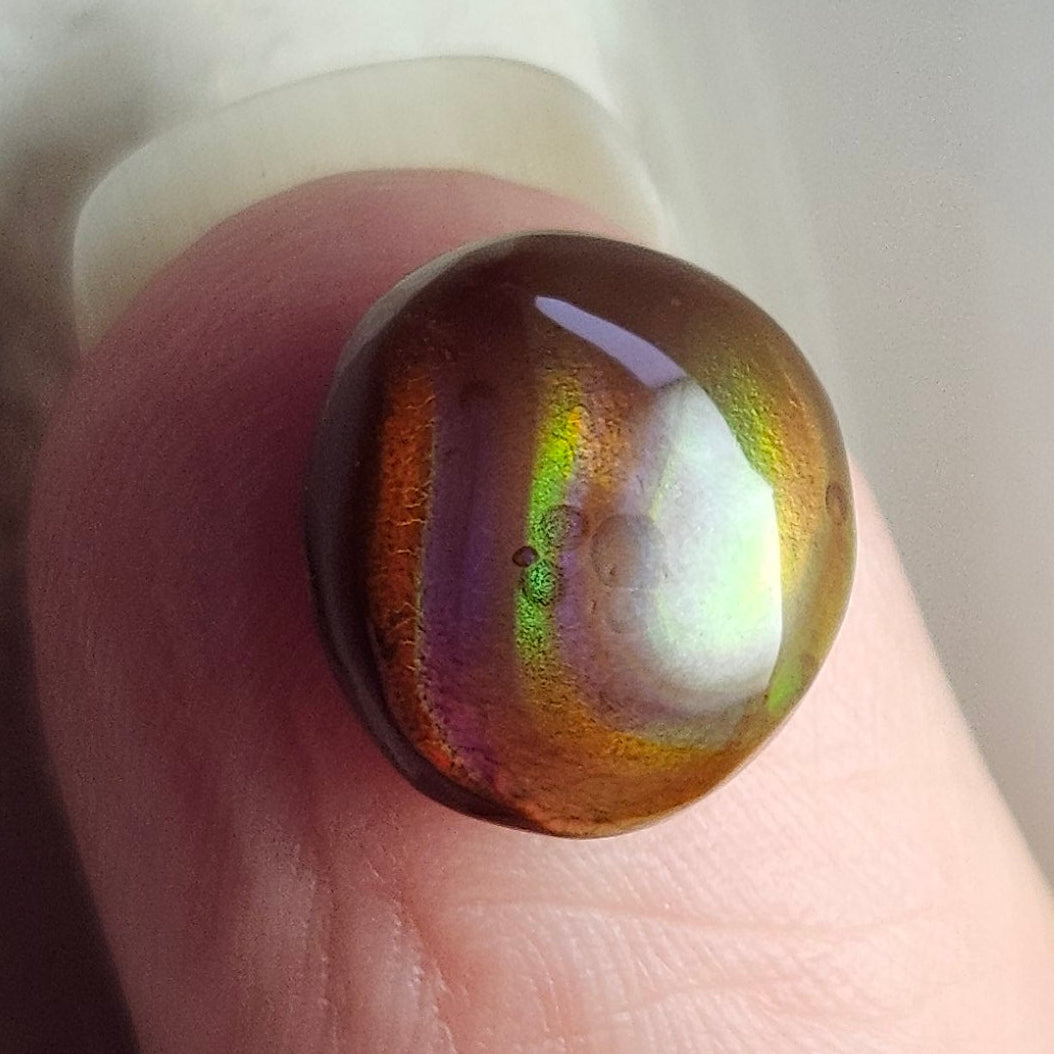 4.71ct Arizona Fire Agate | Oval Cabochon