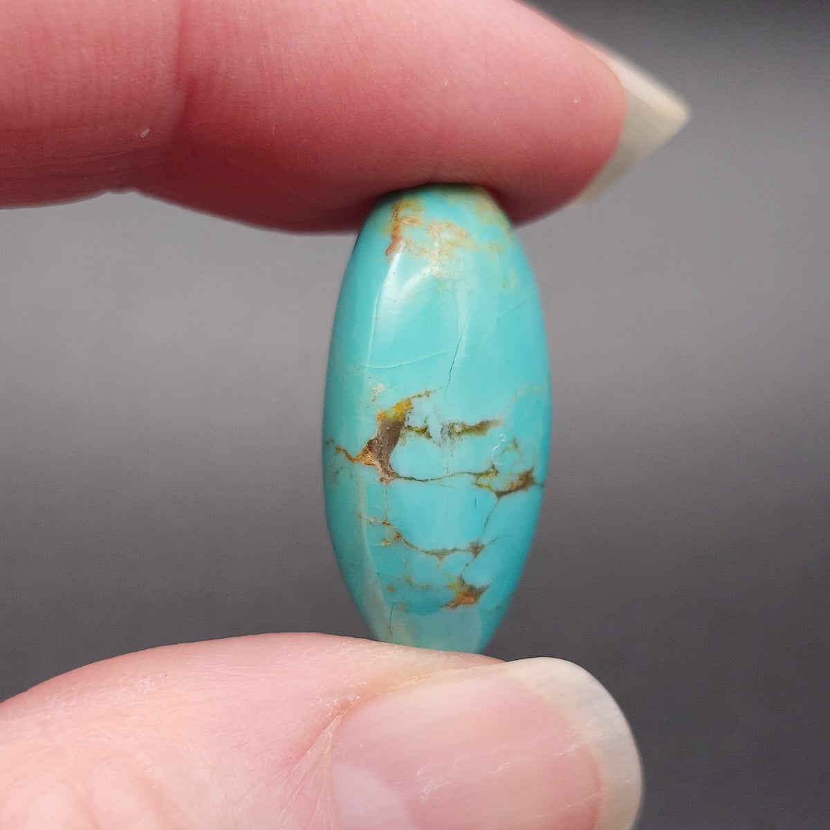 20.98ct Pilot Mountain Turquoise | Oval Cabochon | #518