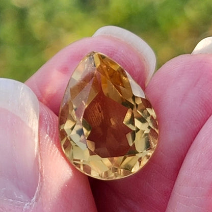 10.16ct Citrine | Pear Shape Cut