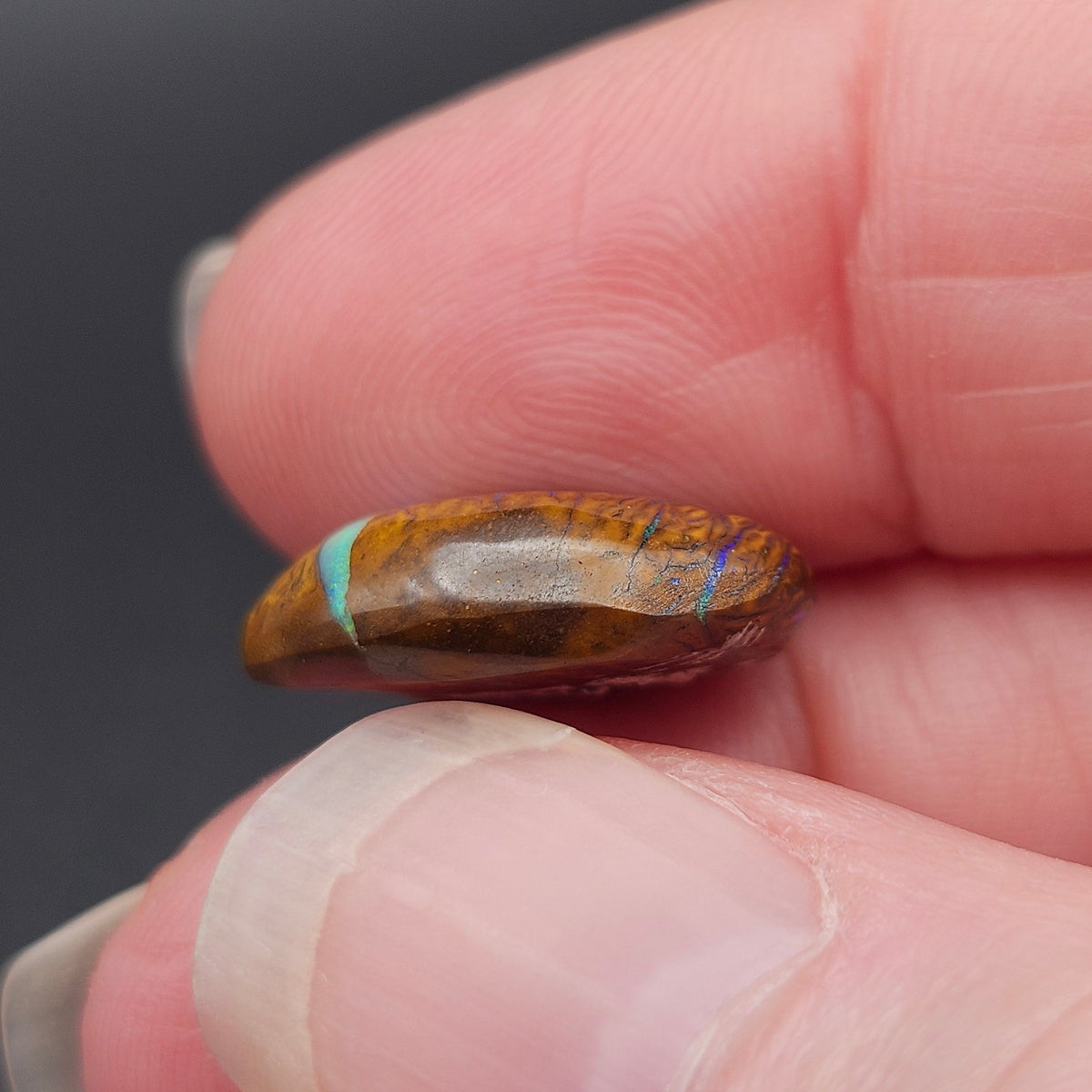 9.96ct Koroit Australian Boulder Opal | Oval Cabochon | #E293