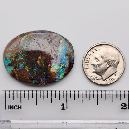 22.87ct Australian Koroit Boulder Matrix Opal | Oval Cabochon | #E301