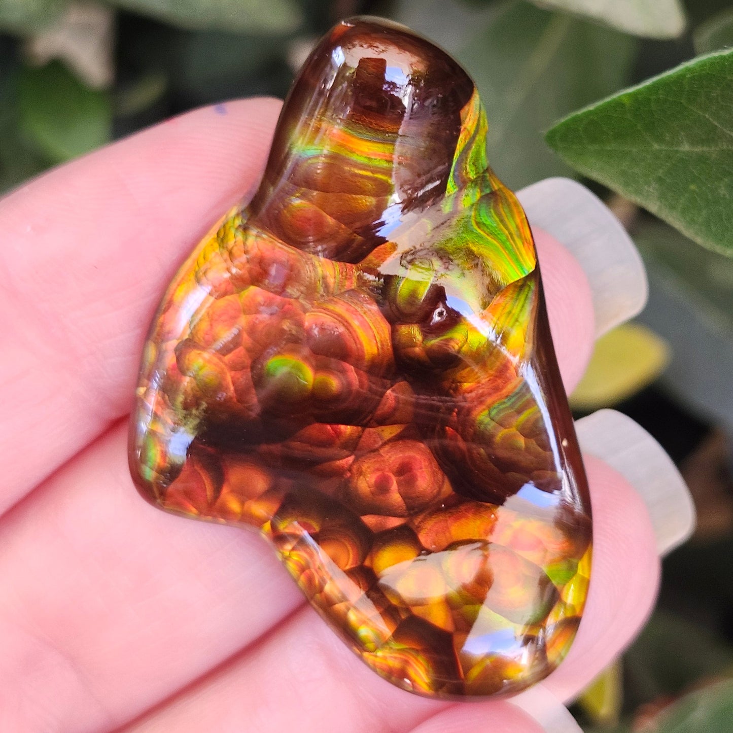 52.20ct Loose Slaughter Mountain Fire Agate | Freeform Cabochon | #8