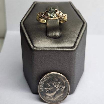 0.53ct Alexandrite & Diamond Ring | 14kt