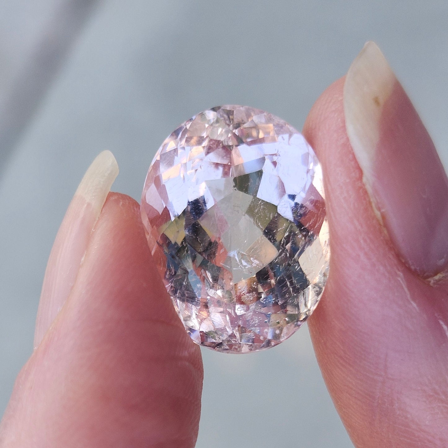 14.84ct Morganite | Oval Cut