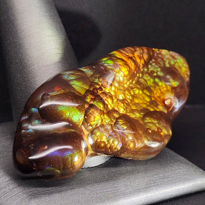 97.57ct Loose Mexican Fire Agate | Freeform Cabochon | #7