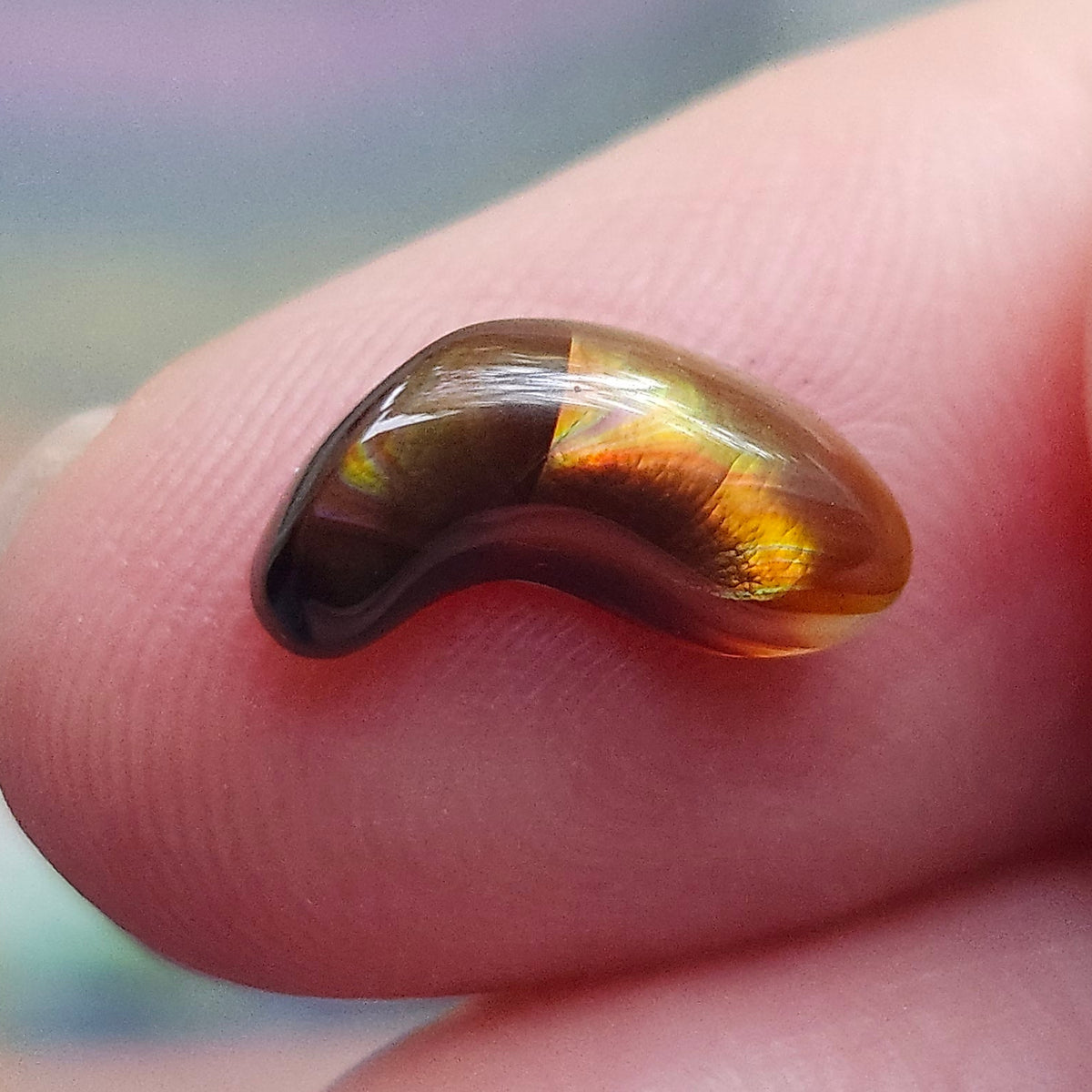 2.83ct Loose Fire Agate | Freeform Cabochon