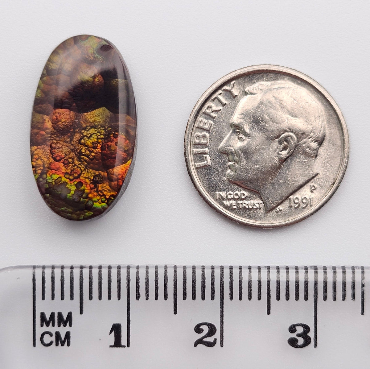 10.08ct Loose Fire Agate | Oval Cabochon