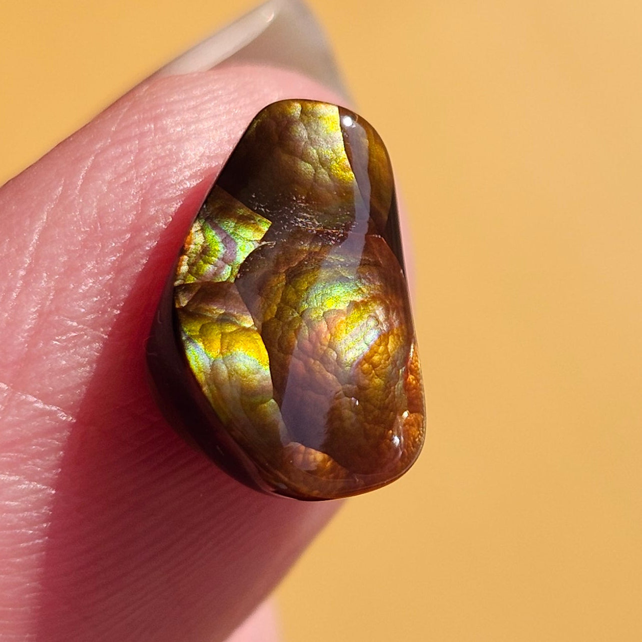 2.87ct Loose Fire Agate | Freeform Cabochon