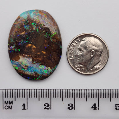 22.87ct Australian Koroit Boulder Matrix Opal | Oval Cabochon | #E301