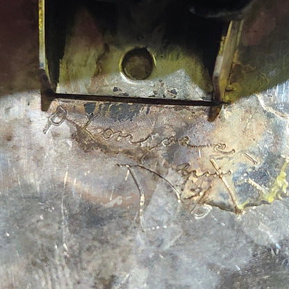 Zuni | Artist Pauline Lonjose | Sunface Inlay Bolo Tie | Sterling Silver