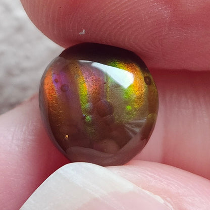 4.71ct Arizona Fire Agate | Oval Cabochon