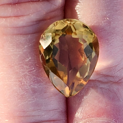 10.16ct Citrine | Pear Shape Cut