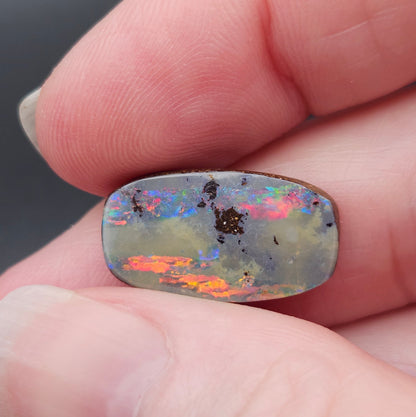 9.03ct Quiplie Australian Boulder Opal | Cushion Cut Cabochon | #E295