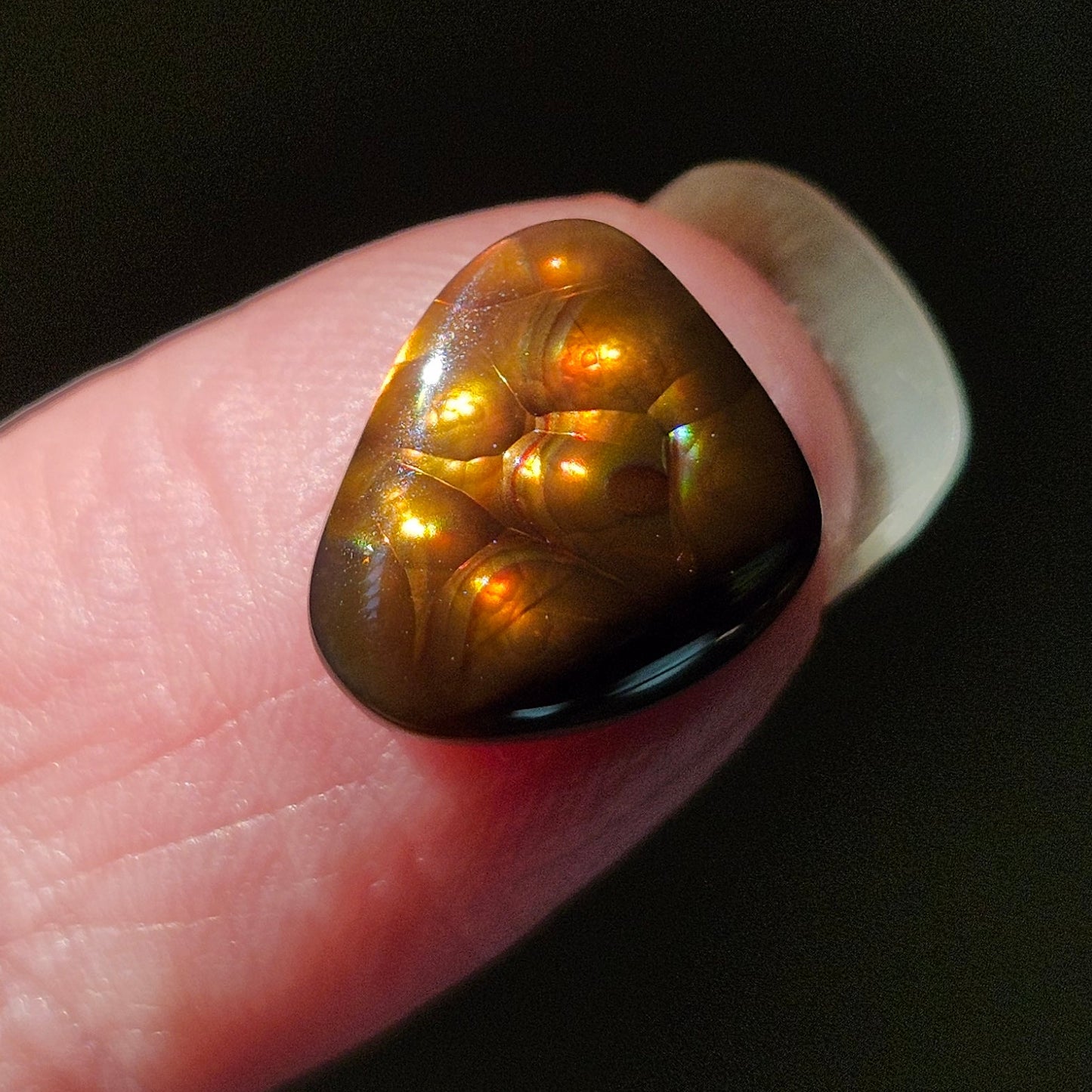 4.36ct Loose Fire Agate | Freeform Cabochon