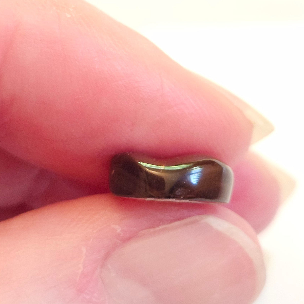 3.43ct Loose Fire Agate | Freeform Oval Cabochon