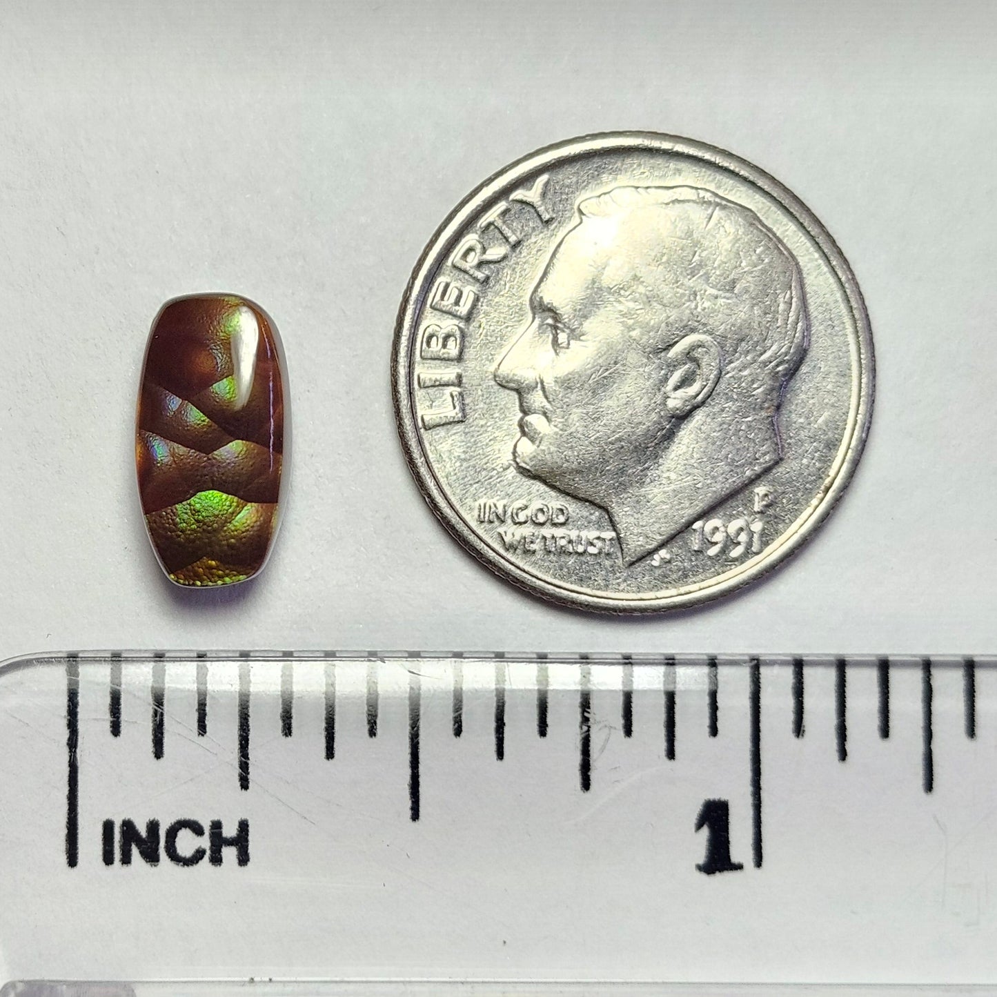 2.21ct Loose Fire Agate | Freeform Cushion Cut Cabochon
