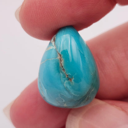 17.72ct Pilot Mountain Turquoise | Pear Shape Cabochon | #524