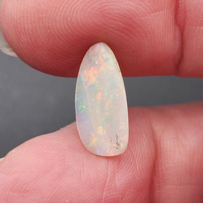 1.58 Lightning Ridge Light Crystal Australian Opal | Pear Cabochon | #E307