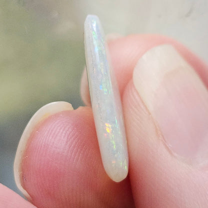 4.84ct Australian Coober Pedy Crystal Opal | Freeform Pear Cabochon | #E290