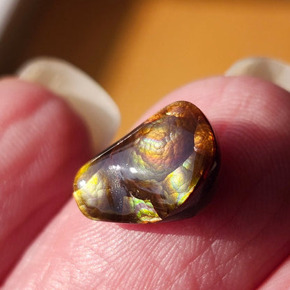 2.87ct Loose Fire Agate | Freeform Cabochon