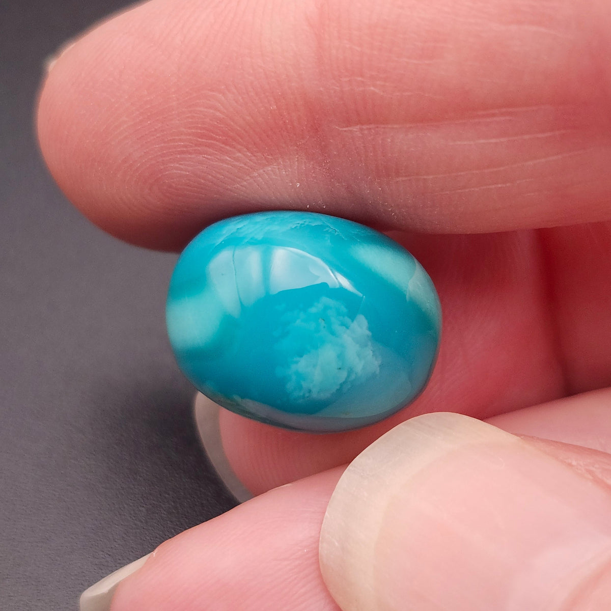 19.14ct Pilot Mountain Turquoise | Oval Cabochon | #523