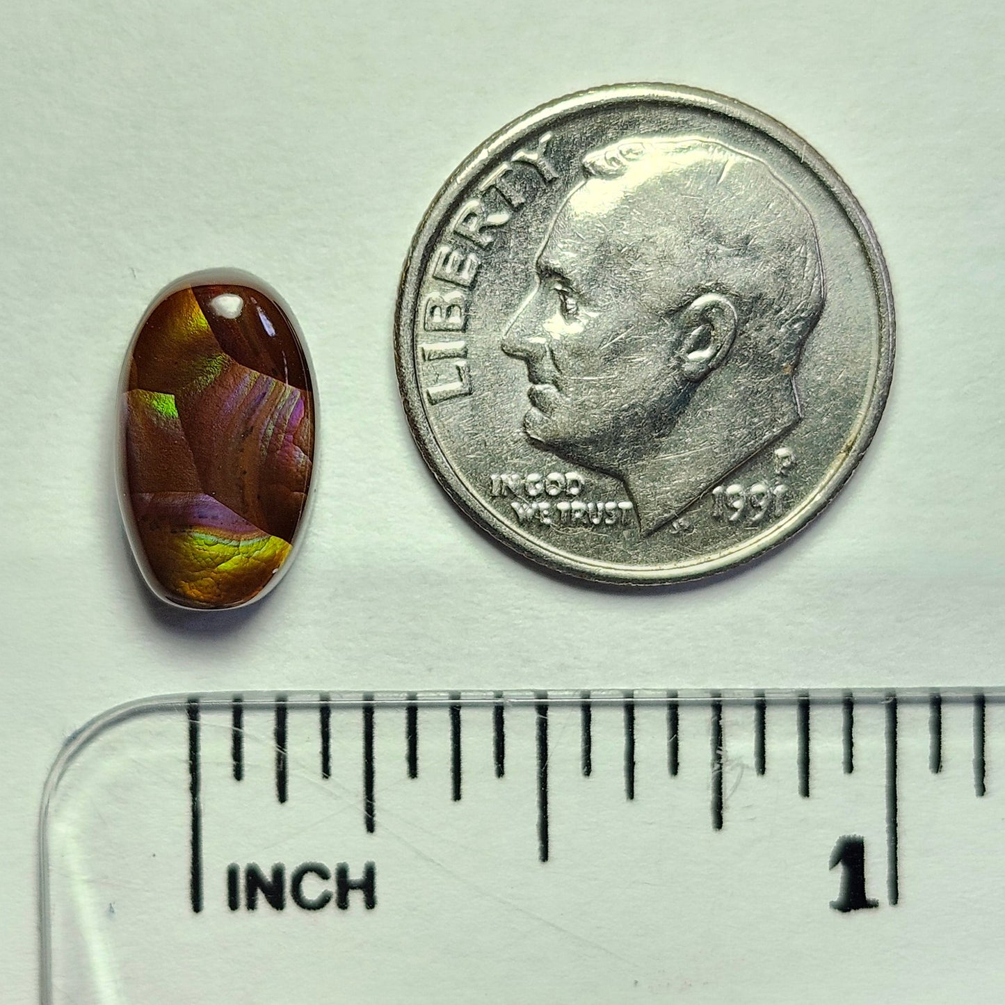 3.52ct Loose Fire Agate | Oval Cabochon