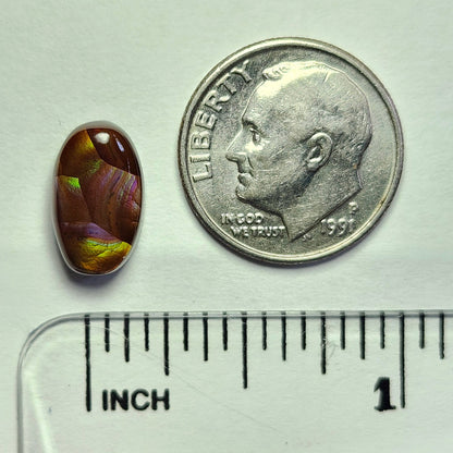 3.52ct Loose Fire Agate | Oval Cabochon