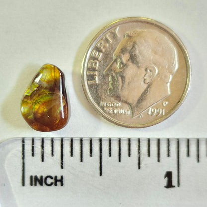 2.87ct Loose Fire Agate | Freeform Cabochon