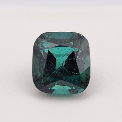 5.78ct Indicolite Tourmaline | Custom Cushion Cut | AA Color