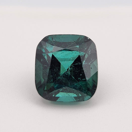 5.78ct Indicolite Tourmaline | Custom Cushion Cut | AA Color