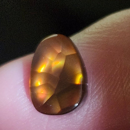 1.62ct Loose Fire Agate | Freeform Pear Cabochon