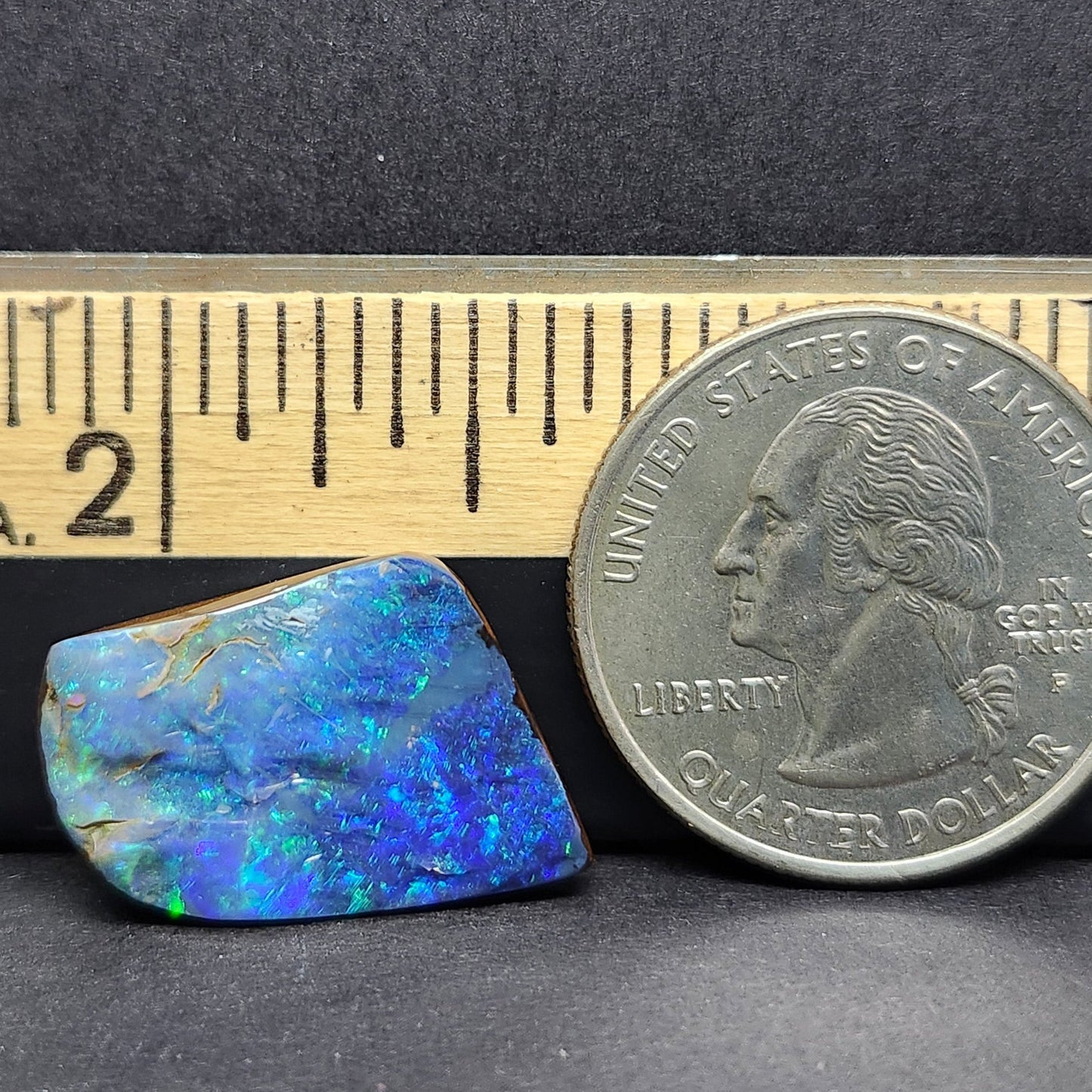 10.28ct Quilpie Black Boulder Opal | #E233