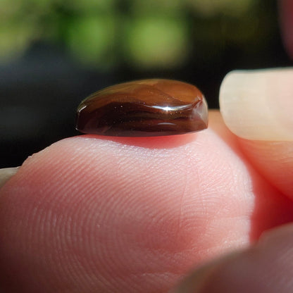 3.07ct Loose Fire Agate | Freeform Pear Cabochon