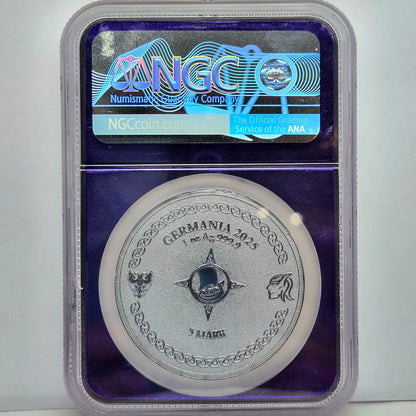 2025 1oz Germania S5M Ragnarok, Loki, Collectible Coin | NGC Certified | Fine Silver | #2