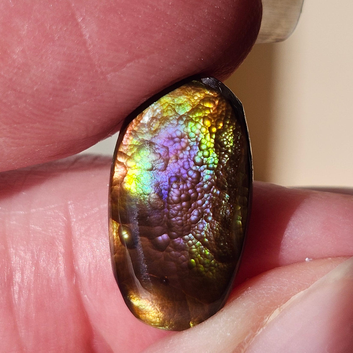 6.92ct Loose Fire Agate | Oval Cabochon