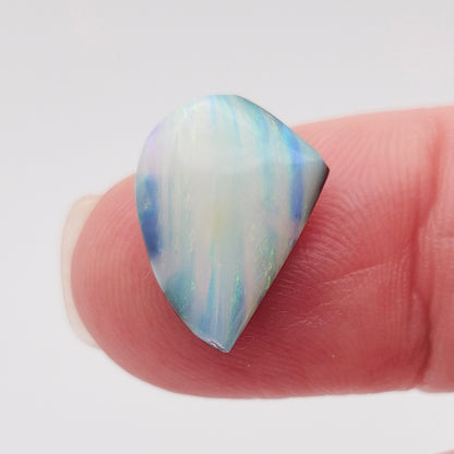4.62ct Australian Quilpie Boulder Opal | Freeform Pear Cabochon | #E303