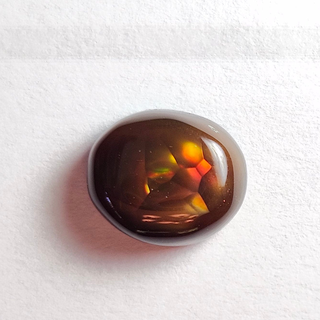 2.21ct Loose Fire Agate | Oval Cabochon