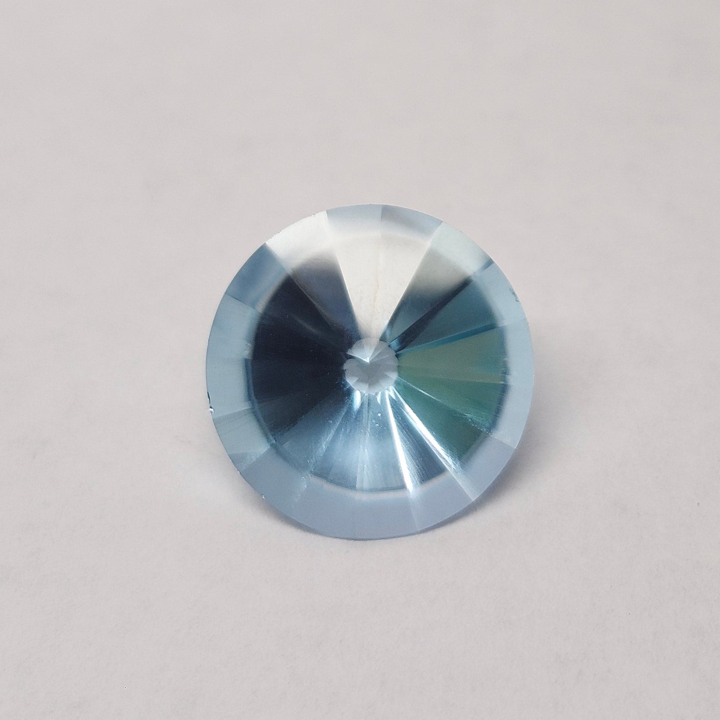 13.75ct Sky Blue Topaz | Custom Fantasy Cut | Round