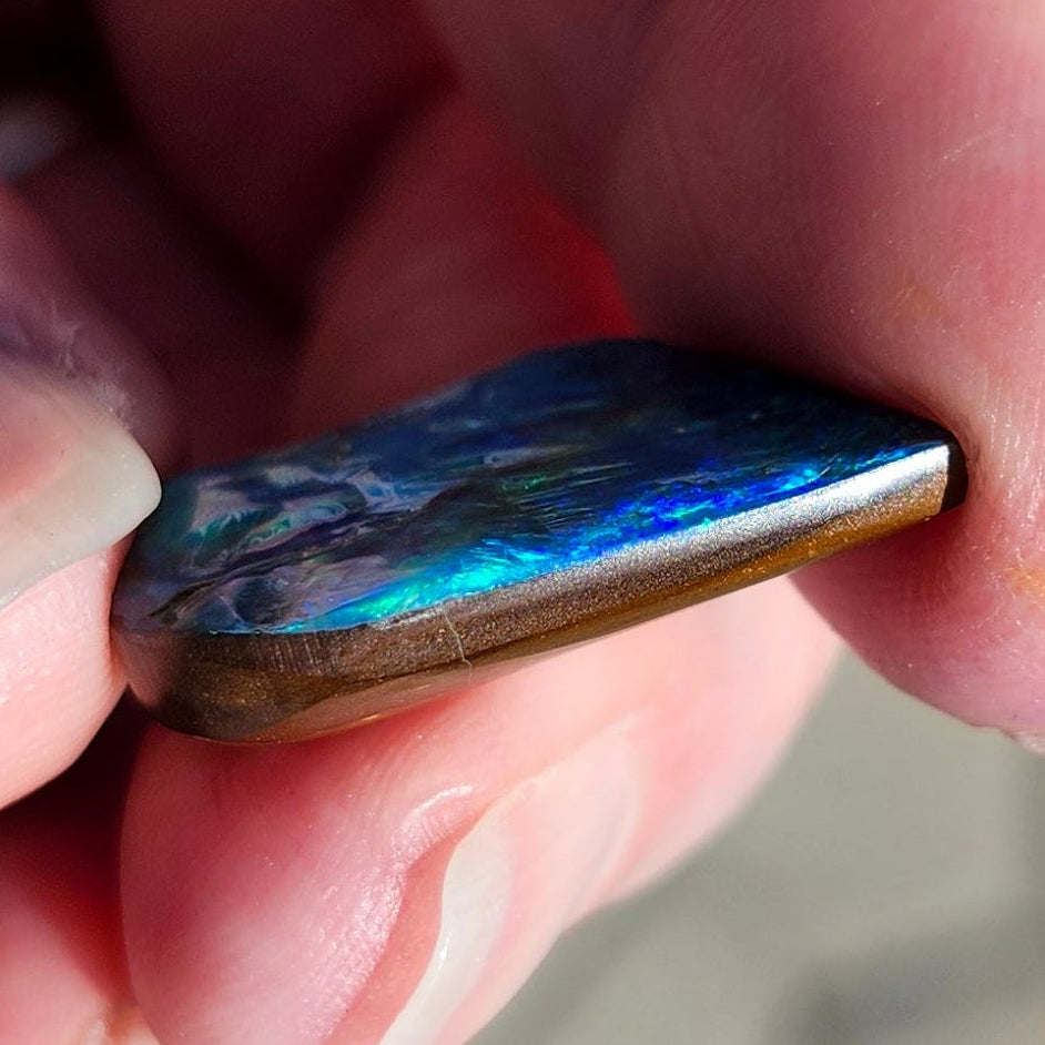 16.34ct Quilpie Black Boulder Opal | #E232