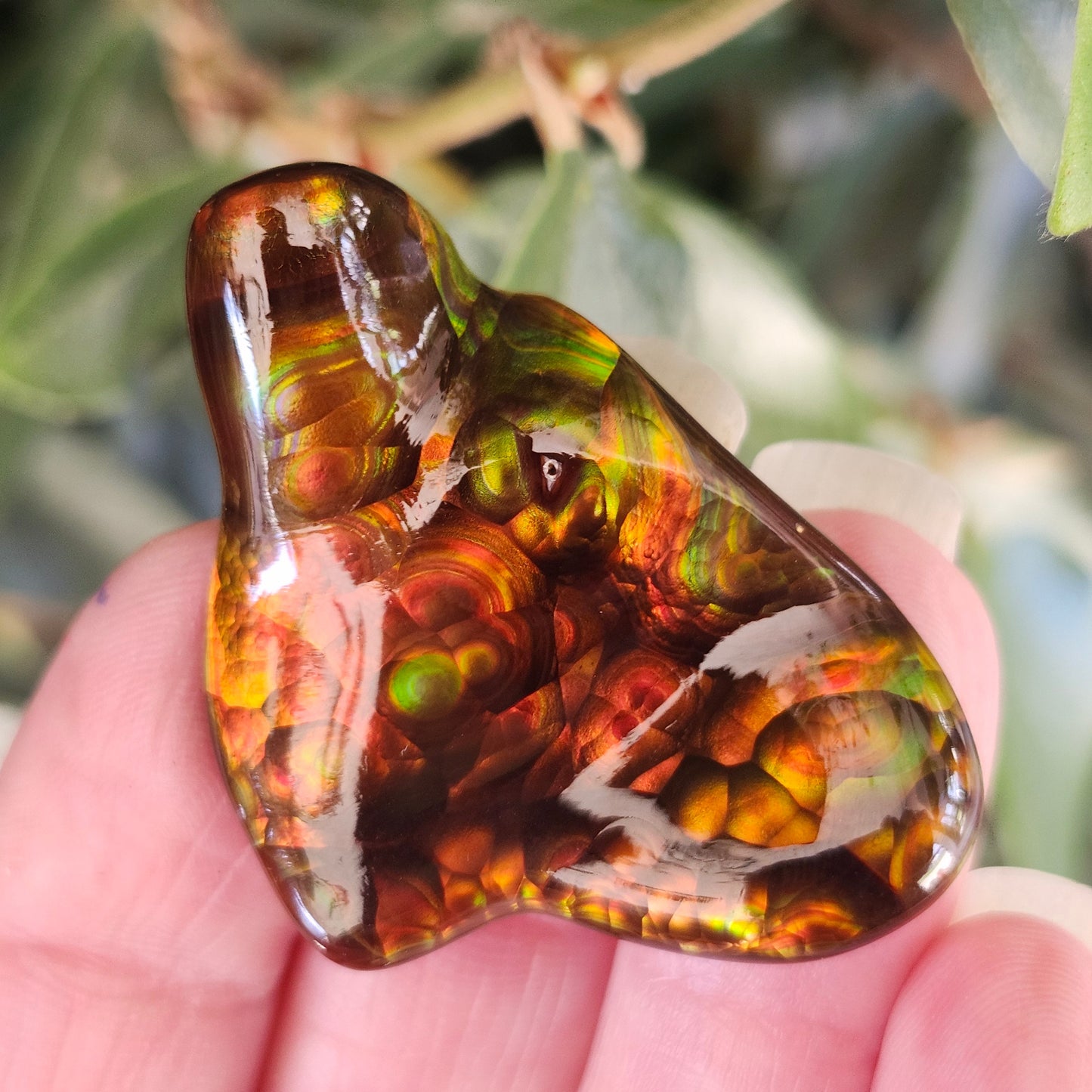 52.20ct Loose Slaughter Mountain Fire Agate | Freeform Cabochon | #8