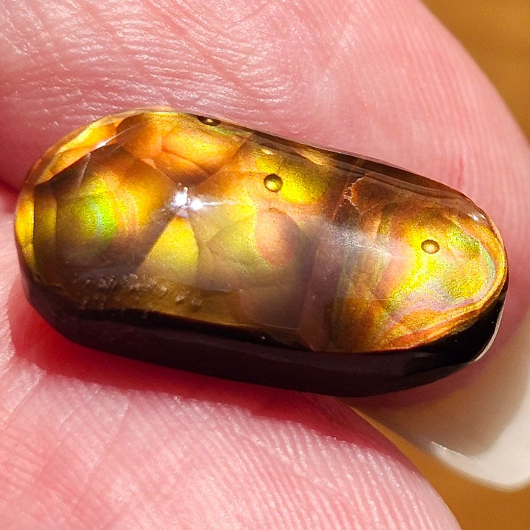 5.97ct Loose Fire Agate | Oval Cabochon