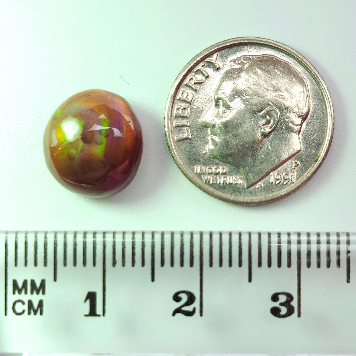 4.71ct Arizona Fire Agate | Oval Cabochon