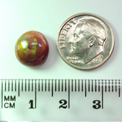 4.71ct Arizona Fire Agate | Oval Cabochon