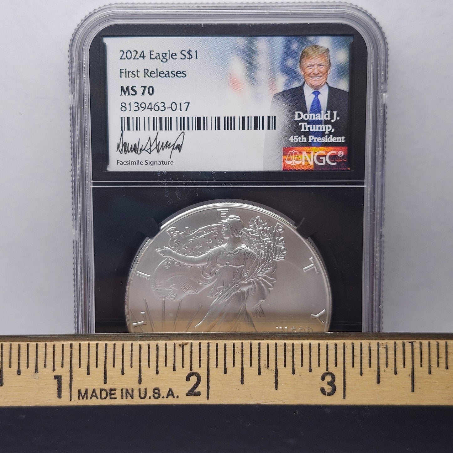 2024 S$1 Silver Eagle Trump First Releases Collectible Coin | Fine Silver | #17