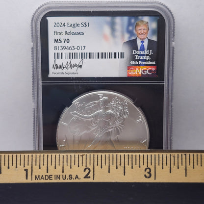 2024 S$1 Silver Eagle Trump First Releases Collectible Coin | Fine Silver | #17