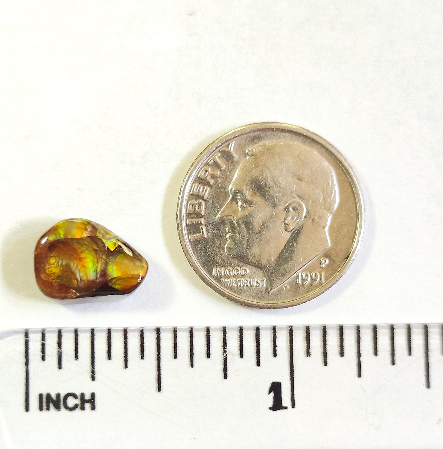 2.87ct Loose Fire Agate | Freeform Cabochon